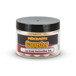 Mikbaits Gangster pop-up 150ml - G2 Krab Ančovička Asa 18mm plovoucí boilie