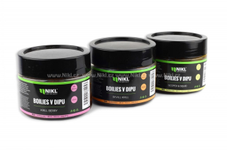 Nikl Boilies v dipu Chilli a Peach 18+20mm 250ml