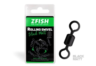 ZFISH Obratlík Rolling Swivel Black Matt vel.8/28Kg