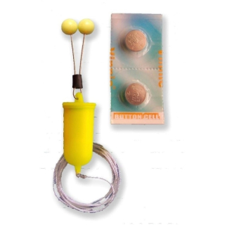 Bubeník čihátko bateriové odpadávací 2ks - žluté