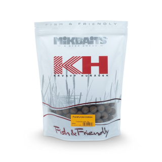 Mikbaits Boilie  Krvavý Huňáček 1kg - Frankfurtská klobása 24mm