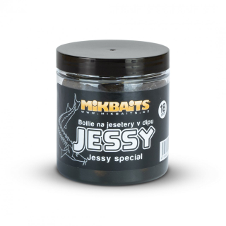 Mikbaits Jessy boilie na jesetery v dipu 250ml - Jessy special 18mm