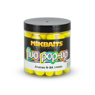 Mikbaits Plovoucí boilie fluo 250ml - Ananas N-BA 14mm